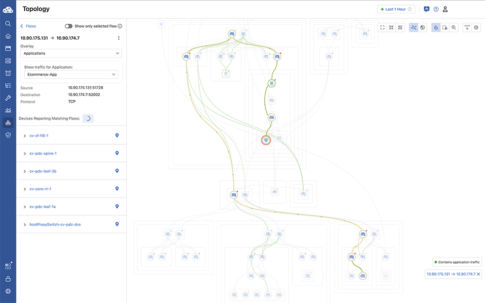 application flow visibility